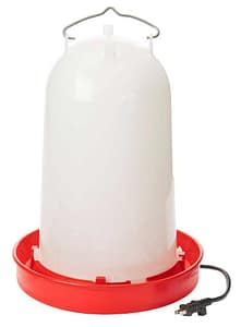 3 GAL Heated Chicken Waterer - Double JB Feeds