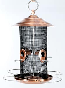 Brushed Copper Mesh Bird Feeder - Double JB Feeds