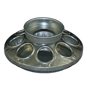 8 Hole Chick Feeder with Mason Jar Attachment - Double JB Feeds